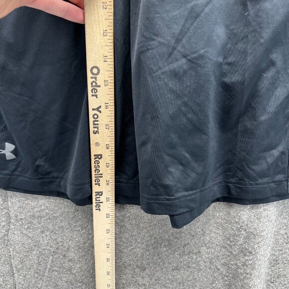 Under Armour Shorts Mens Medium Black Athletic Fit Loose Fit Heatgear Training - Picture 6 of 11